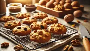 Galletas de Nueces y Pasas Sin Gluten: Un Toque Clásico con Ingredientes Naturales 🥜🍇