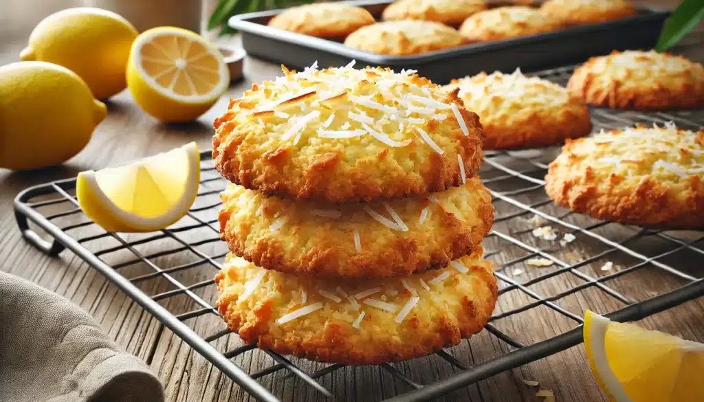 Galletas de Coco y Limón Sin Gluten: Deliciosa Combinación Tropical y Refrescante 🍋🥥