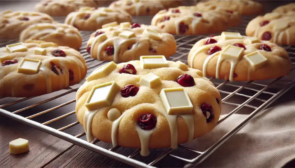 Galletas de Chocolate Blanco y Arándanos Sin Gluten: Dulzura y Sabor Frutal 🍫🍇