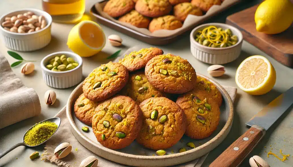 Galletas de Pistacho y Limón Sin Gluten: Exquisita Combinación de Sabor y Frescura 🌰🍋