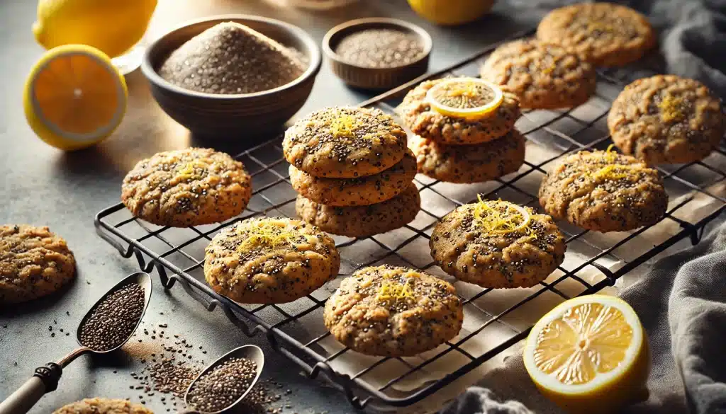 Galletas de Chía y Limón Sin Gluten: Saludables y Refrescantes 🍋🌿