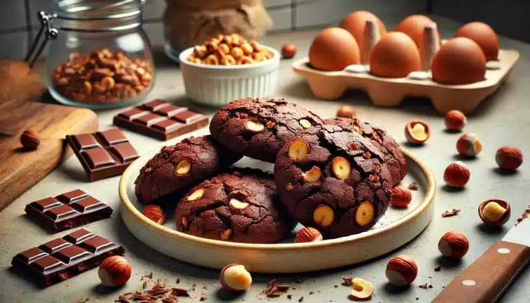 Galletas de Chocolate y Avellanas Sin Gluten: Una Delicia para los Amantes del Chocolate 🍫🌰