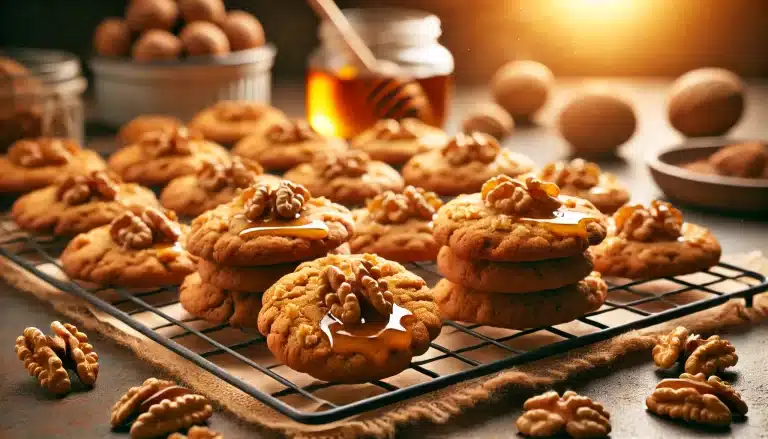 Galletas de Nuez y Miel Sin Gluten: Dulzura Natural con un Toque Crujiente 🍯🌰