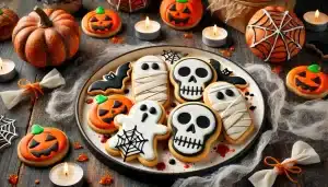 👻 Receta de Galletas de Halloween Sin Gluten con Decoración Espeluznante | Diversión Garantizada 🍪🎃