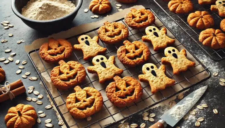 🎃 Receta de Galletas de Halloween Sin Gluten con Harina de Avena | Fáciles y Crujientes 🍪