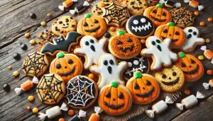 🎃 Galletas Decoradas de Halloween Sin Gluten con Harina de Maíz | Divertidas y Crujientes 🍪