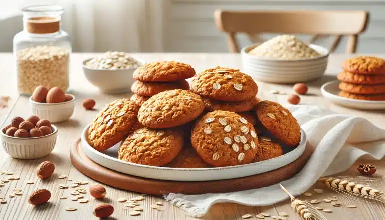 Galletas Integrales Sin Gluten con Harina de Arroz y Avena | Fáciles y Saludables 🍪