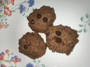 Galletas Sin Gluten de Harina de Maíz y Pepitas de Chocolate Sin Huevo