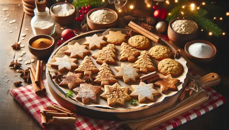 Galletas de Navidad Sin Gluten con Harina de Avena | Sabor Festivo y Saludable