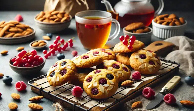 Galletas Sin Gluten de Frutos Rojos con Harina de Almendra | Fáciles y Deliciosas