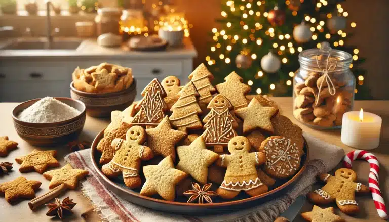 🎄 Galletas Navideñas Sin Gluten y Sin Huevo con Harina Panificable | Fáciles y Suaves 🎅