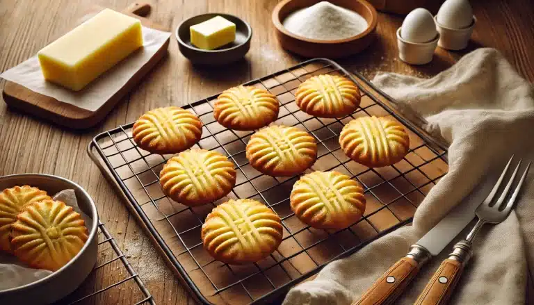 Prepara estas galletas de mantequilla sin gluten con harina de arroz. Crujientes, suaves y perfectas para cualquier ocasión. 🍪🧈