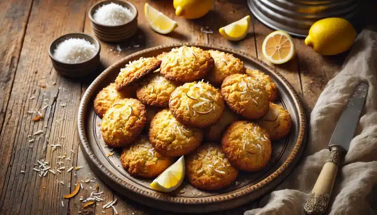 Receta de Galletas de Coco y Limón Sin Harina | Sin Gluten y Deliciosas 🍋🥥