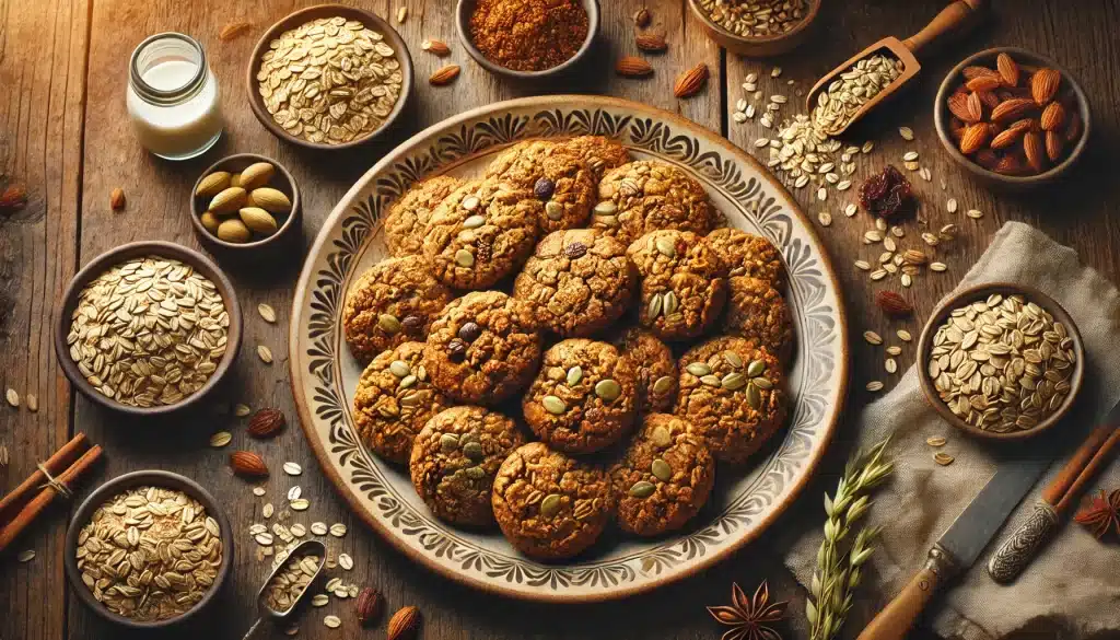 Receta de Galletas Nutritivas Sin Gluten con Harina de Avena y Semillas | Energéticas y Saludables 🍪🌱