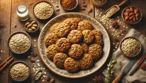 Receta de Galletas Nutritivas Sin Gluten con Harina de Avena y Semillas | Energéticas y Saludables 🍪🌱