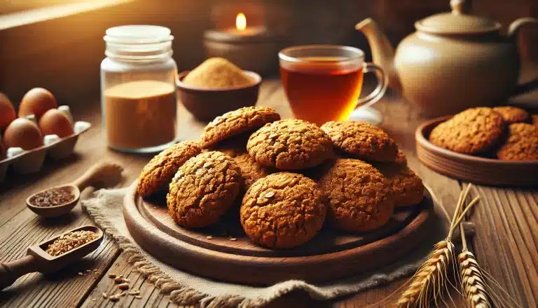 Conclusión Final sobre las Galletas Integrales Sin Gluten 🍪 Las galletas integrales sin gluten son una opción deliciosa y saludable para disfrutar en cualquier momento del día. Gracias a la harina integral sin gluten, estas galletas no solo son aptas para quienes evitan el gluten, sino que también ofrecen una textura suave y un sabor auténtico que encanta a todos. Además, la receta es versátil y fácil de personalizar con tus ingredientes favoritos, como frutos secos o especias. Lo mejor de estas galletas es que no necesitas ser un experto en cocina para prepararlas, ya que los pasos son sencillos y los ingredientes fáciles de conseguir. También son perfectas para conservar durante varios días, convirtiéndolas en un snack ideal para cualquier ocasión. Si buscas una manera de disfrutar de galletas caseras sin preocuparte por el gluten, esta receta es perfecta para ti. Anímate a prepararlas y sorprende a tus amigos y familiares con un postre saludable y lleno de sabor. ¡Sin duda, estas galletas se convertirán en tus favoritas! 🍪✨