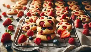 Receta de Galletas Sin Gluten con Frutos Rojos | Fáciles y Deliciosas
