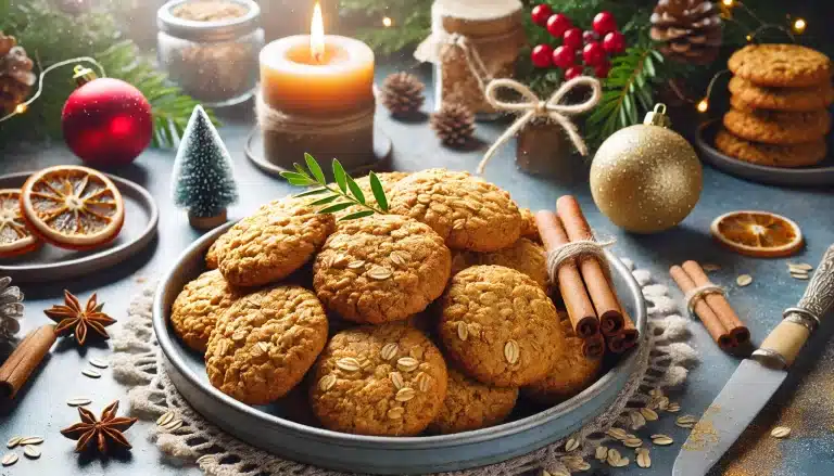Galletas de Avena y Canela Sin Gluten y Sin Harina: Receta Navideña