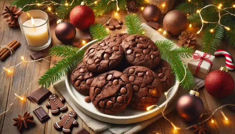 Galletas Sin Gluten de Triple Chocolate | Una Navidad Extra Deliciosa