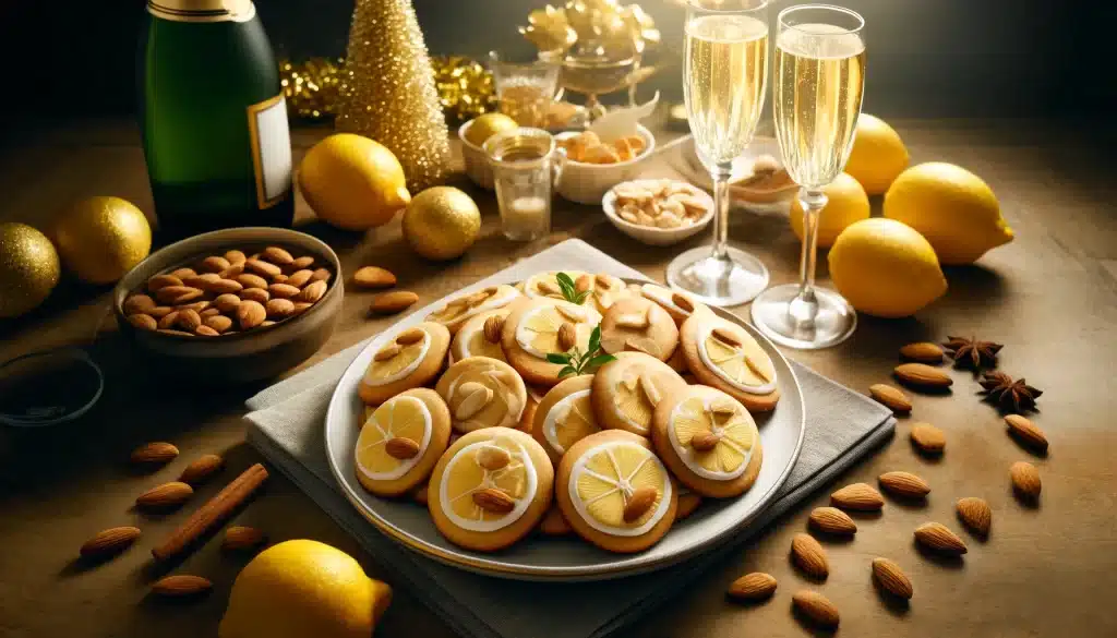 🎇 Galletas Sin Gluten de Limón y Almendra para Fin de Año 🍋✨
