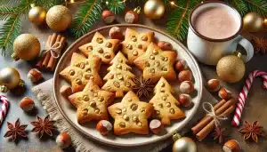 Galletas de Navidad Sin Gluten con Trozos de Avellana y Harina de Almendra | Aromáticas y Festivas