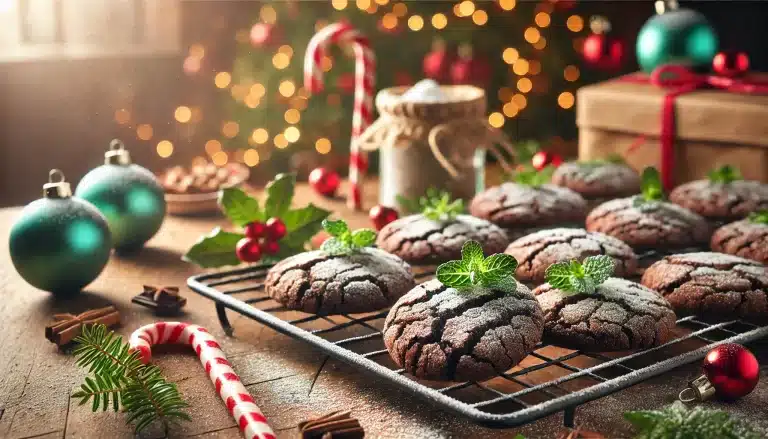 Galletas Navideñas Sin Gluten de Chocolate y Menta | Dulce Navidad