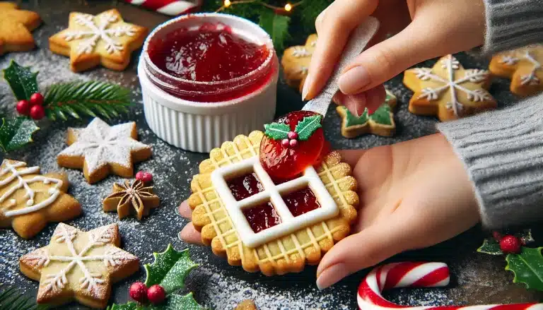 Galletas Rellenas de Mermelada Sin Gluten | Un Toque Navideño Único