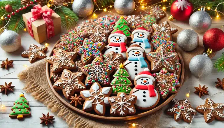 ⏱️ Tiempo de preparación: 25 minutos 🔥 Tiempo de cocción: 10 minutos ⌛ Tiempo total: 35 minutos 🍴 Número de raciones: 20 galletas 💪 Nivel de dificultad: Fácil Introducción Galletas Decoradas Sin Gluten con Harina de Sarraceno | Especial Navidad son el toque perfecto para tus celebraciones navideñas. Estas galletas, hechas con harina de sarraceno sin gluten, tienen una textura crujiente y un sabor ligeramente tostado que las hace únicas. Lo mejor es que estas galletas son ideales para decorar: puedes usar glaseado de colores, chispas navideñas y hasta fondant para personalizarlas con diseños de muñecos de nieve, copos de nieve o árboles de Navidad. Esta receta es perfecta para compartir con los más pequeños de la casa en una divertida actividad de decoración. Sigue estos sencillos pasos y crea un lote de galletas que no solo son deliciosas, sino también hermosas, ¡listas para ser el centro de atención en tu mesa navideña! ✨ Ingredientes: 🌾 200 g de harina de sarraceno sin gluten 🧈 100 g de mantequilla (a temperatura ambiente) 🍯 100 g de azúcar glass 🥚 1 huevo grande 🍦 1 cucharadita de extracto de vainilla 🧂 1 pizca de sal 🎨 Para decorar: glaseado de colores, chispas de azúcar o fondant 🥣 Instrucciones Paso a Paso: 👩🍳 Paso 1: Prepara la masa base Bate la mantequilla con el azúcar glass hasta obtener una mezcla cremosa. Añade el huevo y el extracto de vainilla, batiendo hasta que estén completamente incorporados. ❄️ Paso 2: Añade los ingredientes secos Tamiza la harina de sarraceno y la sal, e incorpóralas poco a poco en la mezcla húmeda. Amasa hasta obtener una masa homogénea. Si está demasiado pegajosa, refrigérala durante 15 minutos. ☃️ Paso 3: Forma las galletas Extiende la masa entre dos hojas de papel para hornear hasta obtener un grosor de 5 mm. Usa cortadores de galletas en formas navideñas como estrellas, copos de nieve o muñecos de nieve. Colócalas en una bandeja forrada con papel para hornear. 🔥 Paso 4: Hornea las galletas Precalienta el horno a 180°C y hornea durante 8-10 minutos, o hasta que los bordes estén ligeramente dorados. Retira del horno y deja enfriar completamente antes de decorarlas. 🎨 Paso 5: Decora las galletas Usa glaseado de colores y chispas para personalizar tus galletas. Deja que el glaseado se seque completamente antes de servirlas o almacenarlas. 💡 Consejos para unas Galletas Perfectas: Dibuja diseños fáciles: Si eres principiante, comienza con patrones simples como líneas o puntos. Evita quemaduras: Vigila las galletas en el horno, ya que el sarraceno puede dorarse rápidamente. Conservación: Guárdalas en un recipiente hermético por hasta 7 días o congélalas antes de decorarlas. 📝 Información Nutricional (por galleta, aproximado): Calorías: 100 kcal Carbohidratos: 12 g Grasas: 5 g Proteínas: 1.5 g Fibra: 1 g ❄️ Conclusión Final sobre las Galletas Decoradas Sin Gluten con Harina de Sarraceno ☃️ Estas galletas decoradas sin gluten con harina de sarraceno son una deliciosa combinación de sabor y creatividad, perfectas para celebrar la Navidad. La textura crujiente y el sabor único del sarraceno las convierten en una alternativa saludable y sabrosa. Decorarlas es una actividad divertida para toda la familia, y su presentación es ideal para sorprender a tus invitados o regalarlas en cajas decorativas. ¡Prepáralas y dale a tu Navidad un toque artesanal lleno de magia y sabor! ❓ Preguntas Frecuentes: 🎨 ¿Cómo puedo hacer glaseado casero? Mezcla azúcar glass con unas gotas de agua o zumo de limón hasta obtener una consistencia espesa, luego añade colorante si lo deseas. 🍪 ¿Puedo usar otra harina sin gluten? Sí, aunque el sabor tostado del sarraceno es único, puedes usar harina de arroz o avena como sustituto. ☃️ ¿Es necesario refrigerar la masa? Solo si está muy pegajosa; enfriarla hará más fácil trabajarla. 🎁 ¿Son aptas para regalar? ¡Por supuesto! Colócalas en cajitas decorativas con un lazo festivo, y serán un regalo encantador. 🔥 ¿Cómo sé si están listas? Están listas cuando los bordes se ven dorados y el centro aún está firme.