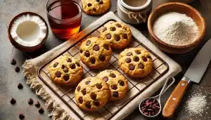 Receta de Galletas Sin Gluten y Sin Azúcar con Harina de Coco y Chocolate | Saludables y Deliciosas