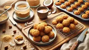 Galletas de garbanzo y coco sin gluten y sin azúcar