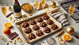 Galletas Sin Gluten de Chocolate y Naranja con Harina Integral Sin Gluten para Fin de Año