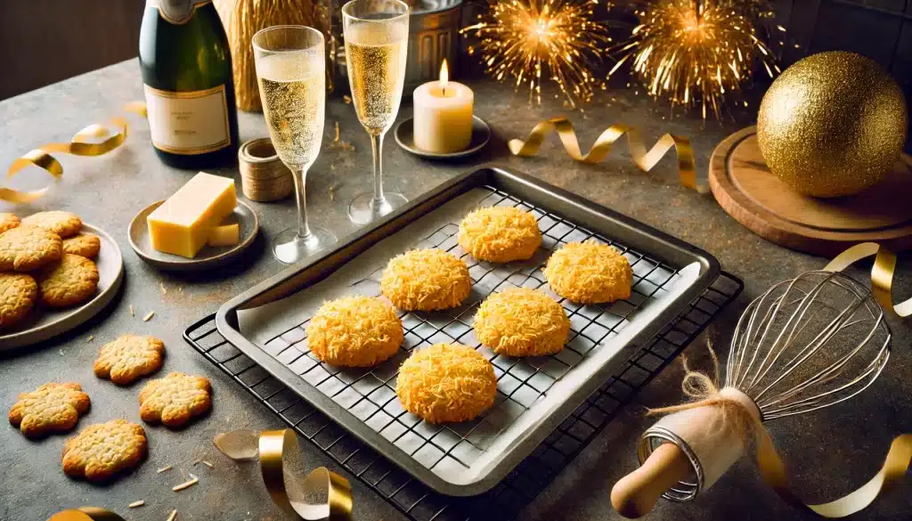 ⏱️ Tiempo de preparación: 15 minutos 🔥 Tiempo de cocción: 10 minutos ⌛ Tiempo total: 25 minutos 🍴 Número de raciones: 16 galletas 💪 Nivel de dificultad: Fácil Estas galletas de vainilla y coco sin gluten y sin huevo son ideales para quienes buscan una opción vegana o alérgenos libres. La combinación de la vainilla y el coco aporta un sabor tropical y cálido, perfecto para las festividades de Fin de Año. Crujientes por fuera y suaves por dentro, ¡serán el éxito de cualquier reunión! ✨ Ingredientes: 🥥 100 g de harina de coco 🍚 100 g de harina de arroz sin gluten 🍯 60 g de azúcar de coco o panela 🌱 1 cucharadita de extracto de vainilla 🥛 120 ml de leche vegetal (almendra, coco, soja, etc.) 🧈 80 g de mantequilla vegana o aceite de coco 🧂 1 pizca de sal 🎇 Opcional: Coco rallado para espolvorear 🥣 Instrucciones Paso a Paso: 👩‍🍳 Paso 1: Mezcla los ingredientes húmedos En un bol, bate la mantequilla vegana (o aceite de coco) con el azúcar de coco hasta obtener una mezcla suave. Añade la leche vegetal y el extracto de vainilla, y mezcla bien. 🥥 Paso 2: Incorpora los ingredientes secos Añade la harina de coco, la harina de arroz y la pizca de sal. Mezcla hasta formar una masa suave. Si la masa está muy seca, agrega un poco más de leche vegetal. 🍪 Paso 3: Forma las galletas Precalienta el horno a 180°C. Forma pequeñas bolitas con la masa, aplánalas ligeramente y colócalas en una bandeja con papel para hornear. 🔥 Paso 4: Hornea las galletas Hornea durante 10-12 minutos o hasta que los bordes estén dorados. Retira del horno y deja enfriar antes de espolvorear con coco rallado, si lo deseas. 💡 Consejos para Galletas Perfectas: Sabor extra: Agrega una pizca de canela o cardamomo a la masa. Decoración festiva: Usa chocolate derretido sin leche para decorar las galletas. Conservación: Guárdalas en un recipiente hermético por hasta 5 días. 📝 Información Nutricional (por galleta, aproximado): Calorías: 90 kcal Carbohidratos: 12 g Grasas: 4 g Proteínas: 1 g Fibra: 1 g 🎇 Conclusión Final sobre las Galletas Sin Gluten y Sin Huevo de Vainilla y Coco 🥥🍪 Estas galletas sin huevo y sin gluten son una opción versátil, deliciosa y saludable para tus celebraciones de Fin de Año. Con un sabor dulce y natural, son perfectas para disfrutar en familia o como parte de un regalo especial. Sorprende a tus invitados con esta receta sencilla y festiva que todos podrán disfrutar, ¡sin importar sus restricciones alimentarias! 🎉 ❓ Preguntas Frecuentes: 🎇 ¿Puedo usar otra harina sin gluten? Sí, la harina de avena o almendra también funciona bien. 🥥 ¿Qué leche vegetal es mejor? La leche de coco o almendra son ideales por su sabor neutro. 🍪 ¿Cómo lograr una textura más crujiente? Extiende las galletas más delgadas y hornéalas un par de minutos extra. 🎉 ¿Qué decoraciones puedo usar? Prueba con ralladura de limón o chispas de chocolate sin leche. 🌟 ¿Son buenas para regalar? ¡Claro! Empácalas en cajas decorativas con una cinta para un detalle festivo.