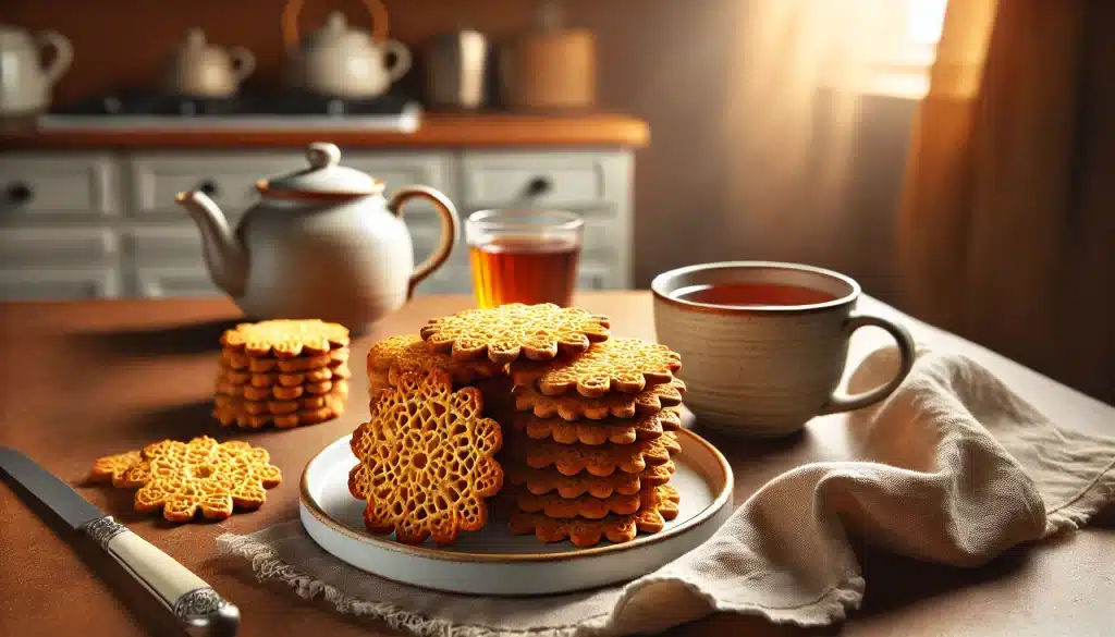 Galletas de Encaje Sin Gluten con Harina de Almendra | Delicadas y Crujientes