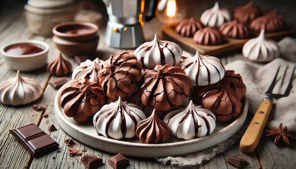 Galletas de Merengue con Chocolate Sin Gluten | Receta Fácil y Crujiente