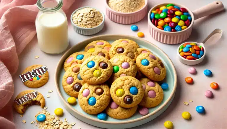 Receta de Galletas M&M Sin Gluten con Harina de Avena