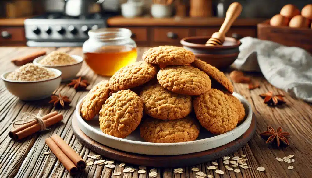Estas galletas de avena sin leche ni mantequilla son una opción saludable, libre de gluten y perfecta para quienes buscan un snack rápido y delicioso. Hechas con ingredientes simples como avena sin gluten y plátano, estas galletas tienen una textura suave y un sabor naturalmente dulce. Son ideales para un desayuno nutritivo, una merienda o incluso para llevar contigo en el día a día. Al prescindir de leche y mantequilla, esta receta es apta para intolerantes a la lactosa, veganos (si usas un sustituto del huevo) y personas que prefieren opciones más ligeras. ¡Anímate a probarlas! ⏱️ Tiempo de preparación: 10 minutos 🔥 Tiempo de cocción: 12 minutos ⌛ Tiempo total: 22 minutos 🍴 Número de raciones: 12 galletas 💪 Nivel de dificultad: Fácil 🛒 Ingredientes para las Galletas de Avena Sin Gluten 🌾 150 g de harina de avena sin gluten Enlace 🍌 2 plátanos maduros 🍯 50 g de miel o jarabe de arce (puedes ajustar al gusto) 🥚 1 huevo (o 1 cucharada de semillas de chía mezclada con 2 cucharadas de agua para versión vegana) 🥥 30 g de coco rallado (opcional) 🧂 1 pizca de sal 🌿 Opcional: 1/2 cucharadita de canela o vainilla para realzar el sabor 👩‍🍳 Instrucciones Paso a Paso Paso 1: Prepara la masa En un bol grande, tritura los plátanos hasta obtener un puré suave. Añade el huevo (o la mezcla de chía) y la miel, y remueve bien hasta integrar. Luego incorpora la harina de avena, la sal y los ingredientes opcionales como canela o vainilla. Mezcla hasta formar una masa homogénea. (Generando imagen del paso 1...) Paso 2: Forma las galletas Precalienta el horno a 180°C. Con ayuda de una cuchara, toma porciones de la masa y colócalas en una bandeja forrada con papel de horno. Aplasta ligeramente las porciones para darles forma de galleta. (Generando imagen del paso 2...) Paso 3: Hornea las galletas Hornea durante 10-12 minutos o hasta que los bordes estén ligeramente dorados. Retira del horno y deja enfriar sobre una rejilla antes de servir. (Generando imagen del paso 3...) 💡 Consejos para Galletas Perfectas Si prefieres una textura más crujiente, hornea las galletas 2-3 minutos adicionales. Puedes añadir trozos de chocolate negro o frutos secos para un toque extra de sabor. Conserva las galletas en un recipiente hermético durante 3-4 días o congélalas para disfrutarlas más tarde. 📝 Información Nutricional (por galleta, aproximado): Calorías: 90 kcal Carbohidratos: 14 g Grasas: 2 g Proteínas: 2 g Fibra: 1.5 g Conclusión Final sobre las Galletas de Avena Sin Leche ni Mantequilla 🌾🍌 Estas galletas de avena sin leche ni mantequilla son la combinación perfecta de simplicidad y sabor. Son fáciles de hacer, saludables y versátiles, ideales para cualquier ocasión. El uso de plátanos maduros como base le da un dulzor natural y una textura suave que encantará a todos. Además, puedes personalizarlas añadiendo ingredientes como frutos secos, pasas o especias. Son una excelente opción para quienes buscan una receta sin gluten, sin lácteos y baja en grasas, pero llena de sabor. ¡Prepara esta receta y disfruta de un snack delicioso y nutritivo! Preguntas Frecuentes (FAQs) 1️⃣ ¿Puedo usar avena en copos en lugar de harina de avena? Sí, simplemente procesa los copos en una licuadora para convertirlos en harina. 2️⃣ ¿Se pueden congelar estas galletas? Sí, colócalas en un recipiente hermético y congélalas por hasta 2 meses. 3️⃣ ¿Qué puedo usar en lugar de plátano? El puré de manzana o calabaza también funcionan como sustitutos. 4️⃣ ¿Cómo hago que las galletas sean más crujientes? Extiende la masa más fina y hornea un poco más de tiempo. 5️⃣ ¿Son aptas para diabéticos? Puedes sustituir la miel por edulcorantes aptos para diabéticos. 6️⃣ ¿Puedo añadir chocolate a la receta? ¡Claro! Añade trozos de chocolate negro sin gluten antes de hornear. 🍪 ¡Anímate a probar estas galletas y sorprende con un dulce saludable! 😊