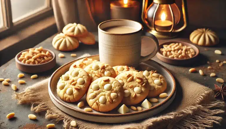 🤍 Cookies de Chocolate Blanco y Piñones Sin Gluten: ¡Una Delicia Irresistible! Si eres amante del chocolate blanco y los frutos secos, estas cookies de chocolate blanco y piñones sin gluten te van a encantar. Son crujientes por fuera, con un centro suave y lleno de trocitos de chocolate y piñones tostados, lo que les da un sabor suave, dulce y ligeramente tostado. Esta receta es 100% libre de gluten, perfecta para celíacos y para quienes buscan opciones más saludables. Utilizaremos harina de almendra y de arroz, lo que les dará una textura perfecta y un toque extra de sabor. Además, es una receta fácil y rápida, ideal para compartir en cualquier ocasión. ¡Sigue el paso a paso y disfruta de unas cookies caseras deliciosas y sin gluten! 🍪✨ 📌 Datos de la Receta ⏱️ Tiempo de preparación: 15 minutos 🔥 Tiempo de cocción: 12 minutos ⌛ Tiempo total: 27 minutos 🍴 Número de raciones: 12 cookies 💪 Nivel de dificultad: Fácil 🥄 Ingredientes 100 g de harina de almendra 100 g de harina de arroz 80 g de mantequilla a temperatura ambiente 100 g de azúcar de coco o azúcar moreno 1 huevo grande 1 cucharadita de extracto de vainilla 1/2 cucharadita de polvo de hornear sin gluten 80 g de chocolate blanco sin gluten troceado 50 g de piñones ligeramente tostados 1 pizca de sal 🍳 Cómo Hacer Cookies de Chocolate Blanco y Piñones Sin Gluten 👩‍🍳 Paso 1: Mezclar los ingredientes húmedos En un bol, bate la mantequilla con el azúcar hasta que la mezcla esté cremosa. Añade el huevo y la vainilla, y sigue batiendo hasta integrar bien. 👉 Imagen paso 1: (Generando...) 🎨 🍪 Paso 2: Incorporar los ingredientes secos En otro bol, mezcla la harina de almendra, la harina de arroz, el polvo de hornear y la sal. Añade esta mezcla poco a poco a los ingredientes húmedos hasta obtener una masa homogénea. 👉 Imagen paso 2: (Generando...) 🎨 🍫 Paso 3: Agregar los trocitos de chocolate y piñones Incorpora el chocolate blanco troceado y los piñones tostados, mezclando suavemente con una espátula. 👉 Imagen paso 3: (Generando...) 🎨 🔥 Paso 4: Formar y hornear las cookies Precalienta el horno a 180°C. Forma bolitas con la masa y colócalas en una bandeja con papel de hornear, dejando espacio entre ellas. Hornea durante 12-14 minutos hasta que los bordes estén dorados. 👉 Imagen del resultado final: (Generando...) 🎨 💡 Consejos para Cookies Perfectas ✔ Más crujientes: Si las prefieres más crujientes, déjalas 2 minutos más en el horno. ✔ Varía los frutos secos: Puedes sustituir los piñones por almendras o avellanas. ✔ Conservación: Guárdalas en un recipiente hermético hasta por 5 días. 🔥 Información Nutricional (por cookie) Calorías: 140 kcal Carbohidratos: 12 g Grasas: 8 g Proteínas: 3 g 🏁 Conclusión Final Las cookies de chocolate blanco y piñones sin gluten son una opción perfecta para quienes buscan una galleta deliciosa, crujiente y con un toque especial. La combinación del chocolate blanco con los piñones tostados crea un sabor único que te encantará. Esta receta es fácil, rápida y sin gluten, ideal para compartir con amigos y familia. ¡Anímate a probarlas y cuéntanos qué te parecieron! 🍪✨ ❓ Preguntas Frecuentes 🍪 ¿Puedo hacer estas cookies sin huevo? Sí, puedes usar 1 cucharada de linaza molida + 3 cucharadas de agua como sustituto. 🍫 ¿Puedo usar otro tipo de chocolate? Sí, puedes usar chocolate negro o chocolate con leche sin gluten. 🔥 ¿Se pueden hacer en freidora de aire? Sí, cocina a 160°C por 8 minutos y revisa la textura. ❄️ ¿Cómo almacenar las cookies? Guárdalas en un recipiente hermético a temperatura ambiente. 🌰 ¿Puedo usar otra harina sin gluten? Sí, puedes probar con harina de coco, pero ajusta la cantidad. 🥛 ¿Con qué acompañarlas? Son perfectas con leche, café o una infusión caliente. 💡 También te puede interesar: 📌 Cómo saber si eres celíaco