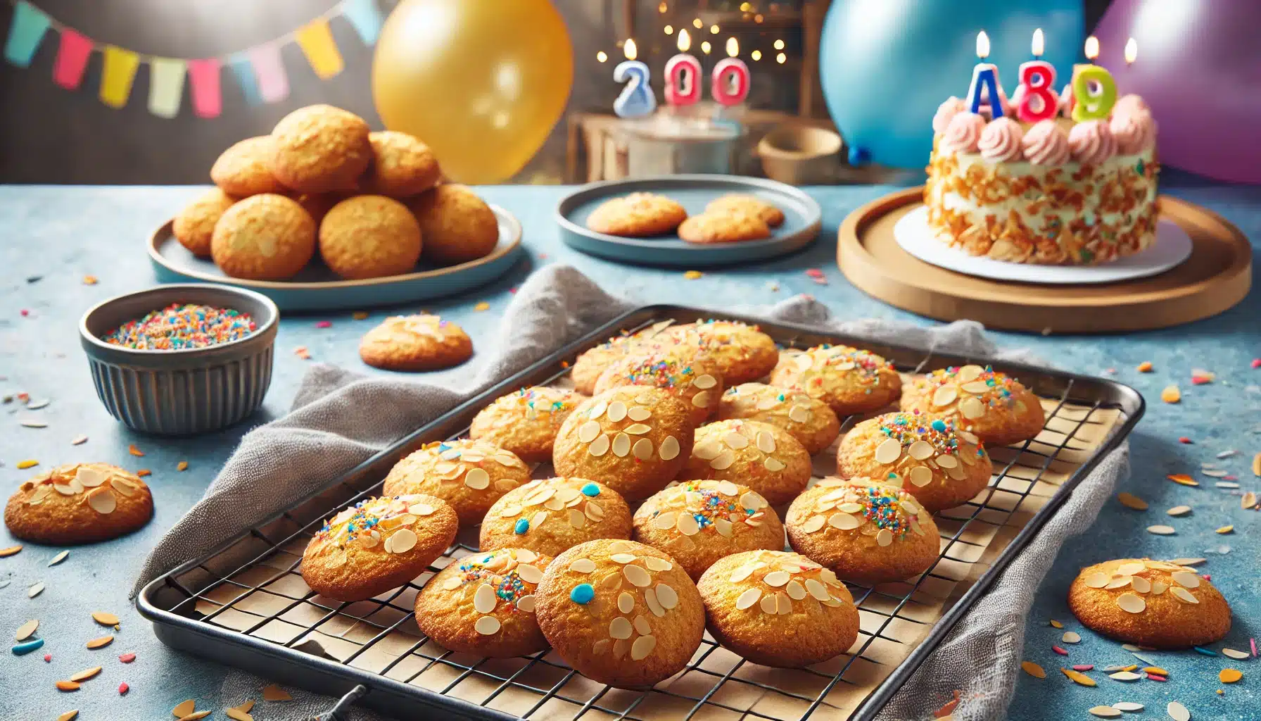 Galletas de Cumpleaños Sin Gluten con Harina de Almendra | Fáciles y Deliciosas