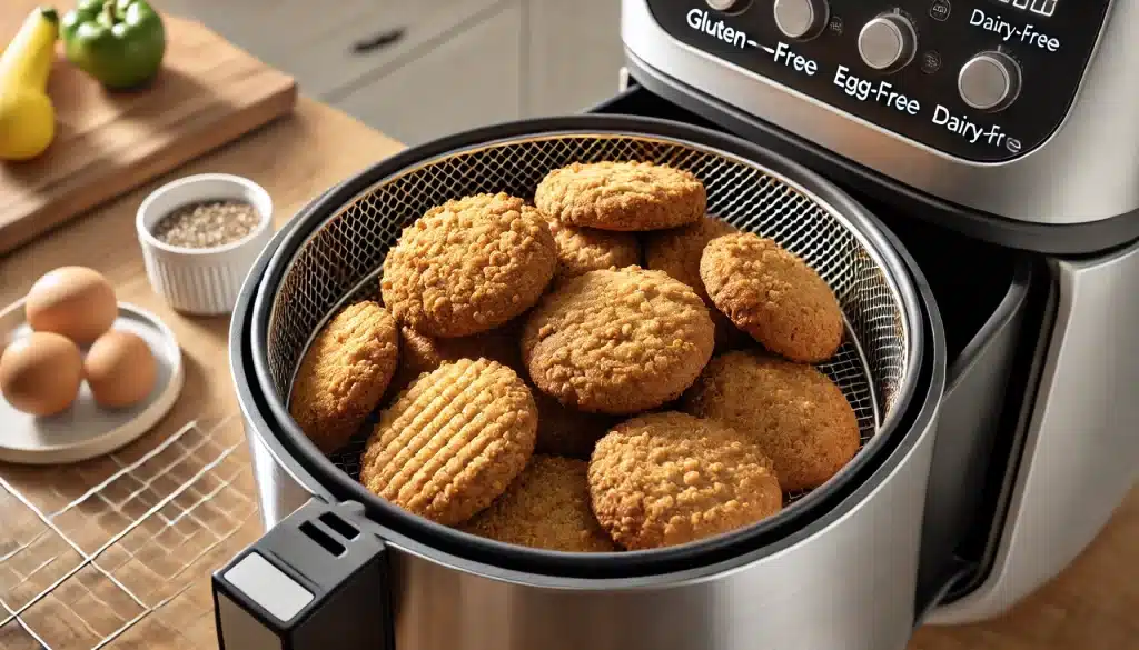 Receta de Galletas Sin Gluten, Sin Huevo y Sin Lactosa en Freidora de Aire | Crujientes y Deliciosas