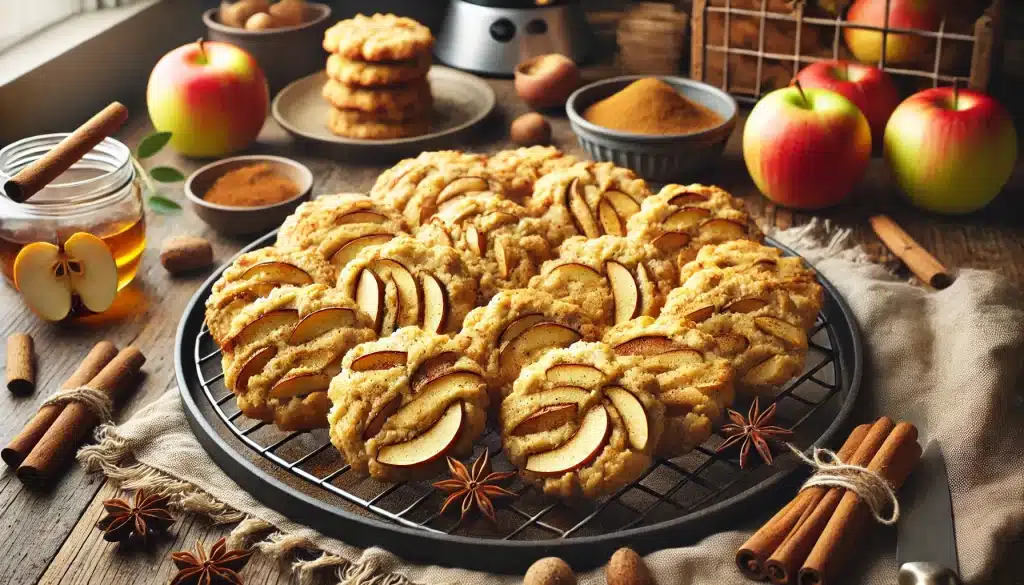 Receta de Galletas Sin Gluten de Manzana Asada, Canela y Nuez Moscada con Thermomix | Aromáticas y Suaves