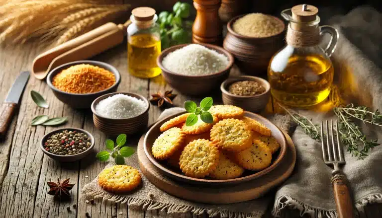 🥣 Receta de Galletas Saladas Sin Gluten con Harina de Arroz | Ligeras y Crujientes