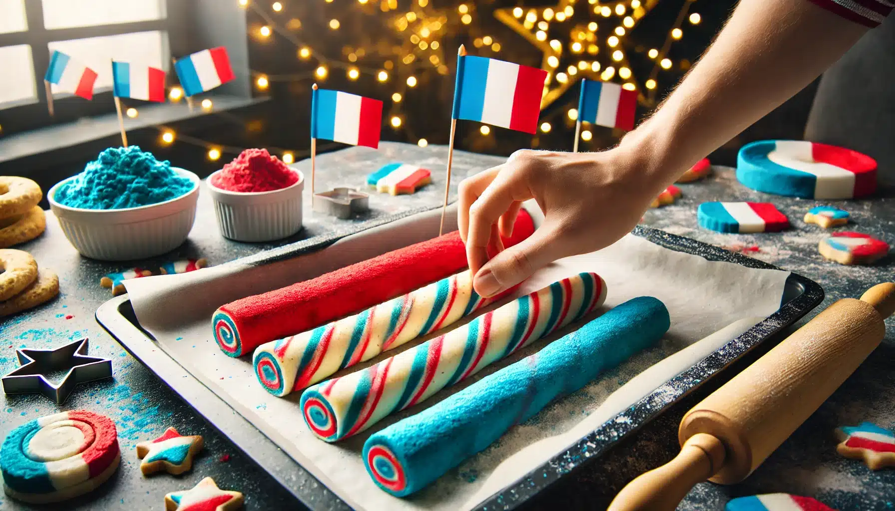 🥣 Receta de Galletas Sin Gluten Tricolores para el 14 de Julio | Fiesta Nacional Francesa