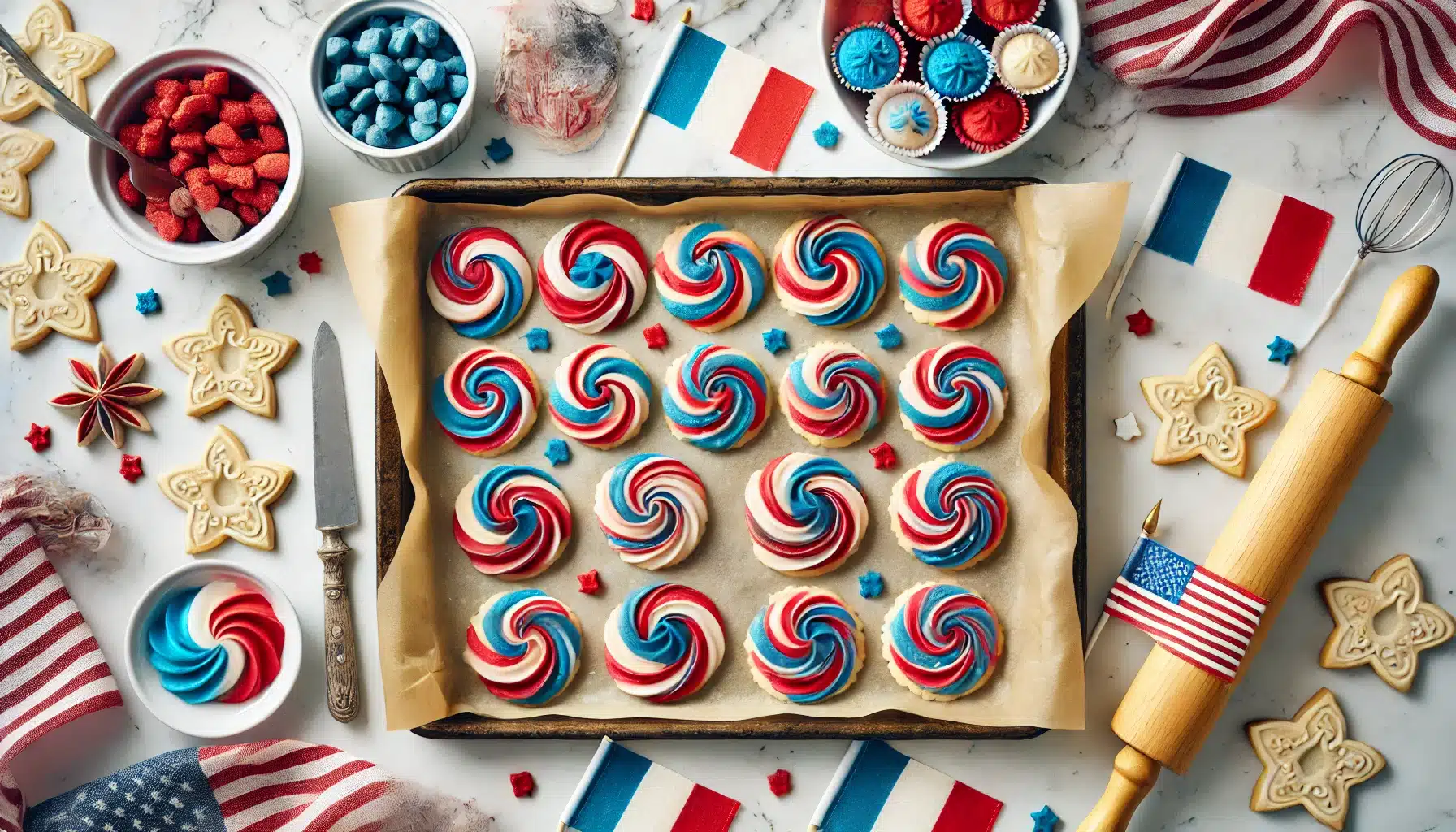 🥣 Receta de Galletas Sin Gluten Tricolores para el 14 de Julio | Fiesta Nacional Francesa