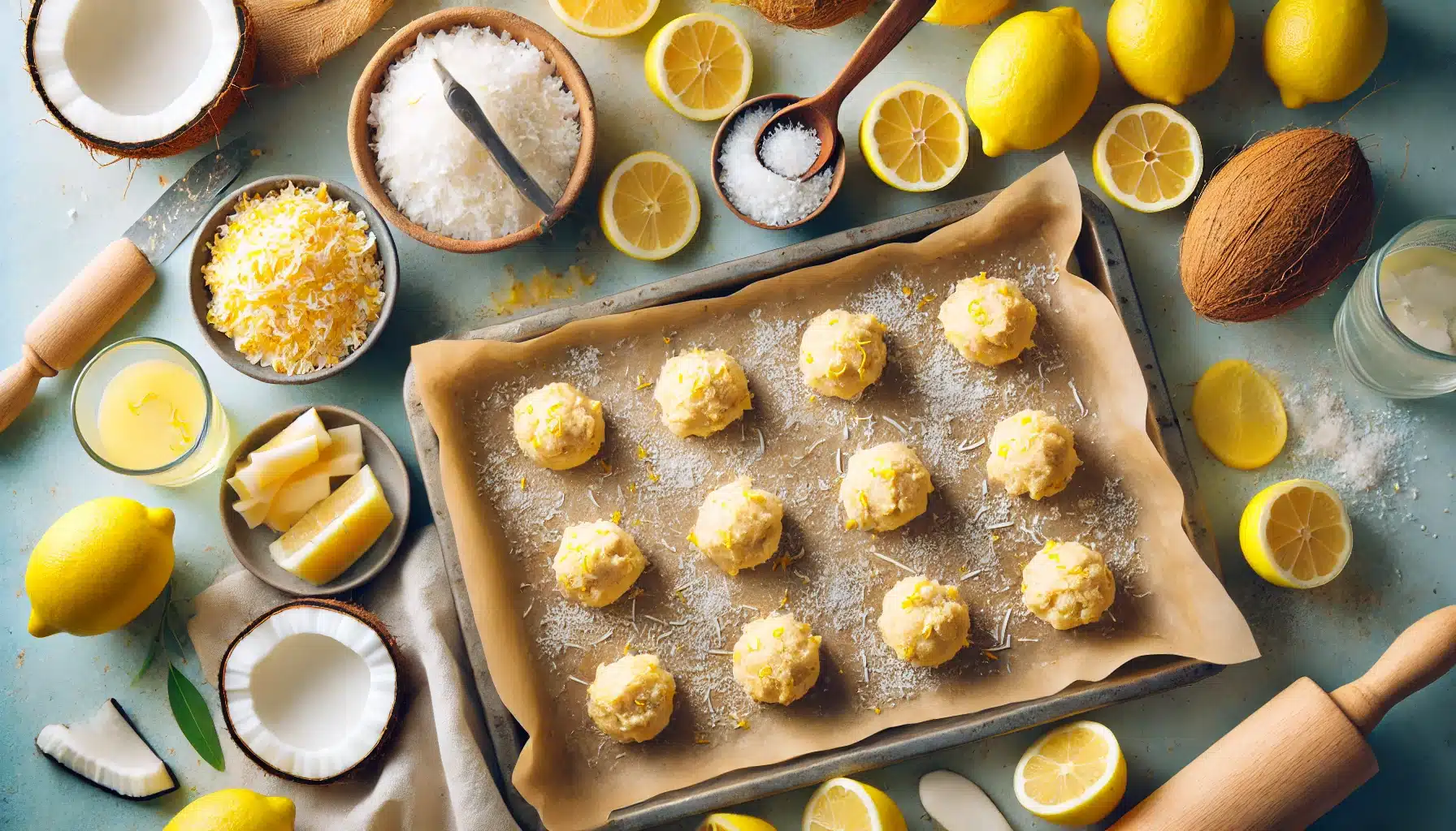 🥣 Receta de Galletas de Maíz, Coco y Limón Sin Huevo | Refrescantes y Crujientes