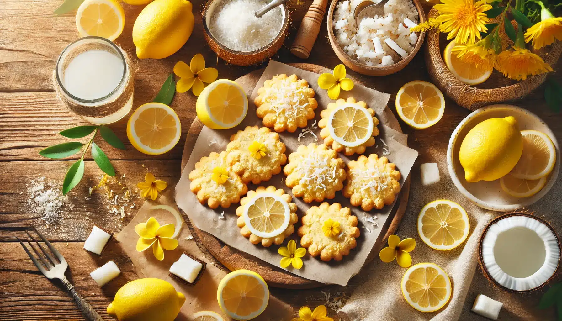🥣 Receta de Galletas de Maíz, Coco y Limón Sin Huevo | Refrescantes y Crujientes