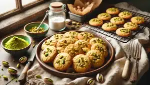 Receta de Galletas de Pistacho Sin Gluten con Harina de Maíz | Crujientes y Aromáticas