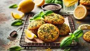 Receta de Galletas Sin Gluten de Limón, Albahaca y Semillas de Chía | Fáciles y Refrescantes