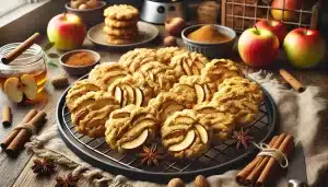 Receta de Galletas Sin Gluten de Manzana Asada, Canela y Nuez Moscada con Thermomix | Aromáticas y Suaves