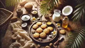 🥣 Receta de Galletas Dulces Sin Gluten con Harina de Coco y Vainilla | Suaves y Aromáticas