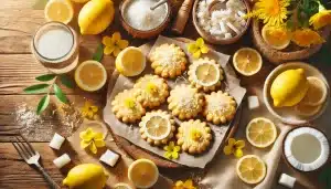 Receta de Galletas de Maíz, Coco y Limón Sin Huevo | Refrescantes y Crujientes